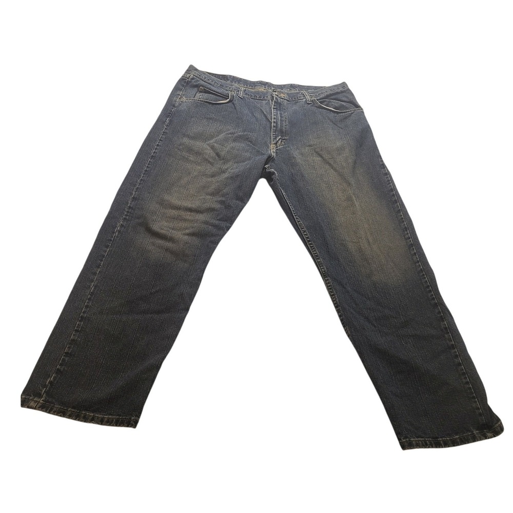 Wrangler Authentics Men's Relaxed Fit Blue Denim Jeans‎ Pants 38x30 Zip Fly